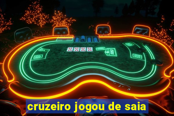 cruzeiro jogou de saia